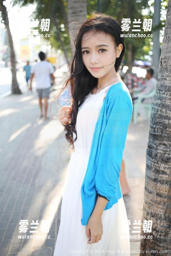 MyGirl美媛馆 - 陈怡曼coco的灰丝图片免费放送，哦，这些细腻的线条让我想……